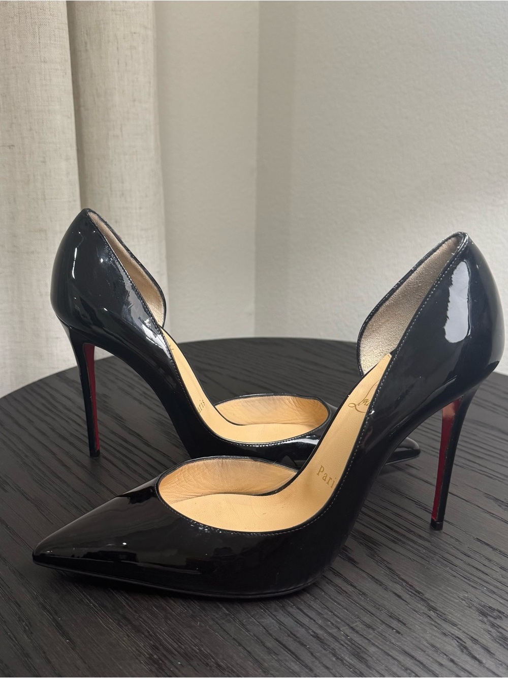 Christian Louboutin Iriza 100 Pumps Patent Black 39.5